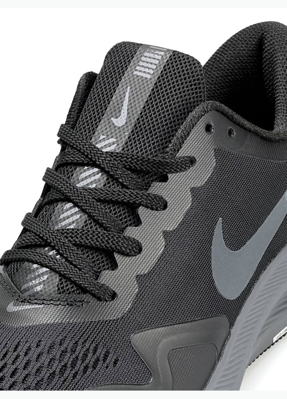 Темно-сірі Осінні кросівки чоловічі nike No Brand Air Zoom Winflo 8 Shield Black Grey