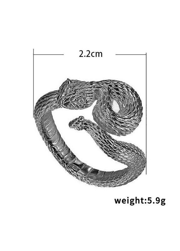Модна каблучка у формі змії смерть і відродження перстень Гримуча Змія розмір регульований Fashion Jewelry (289355694)