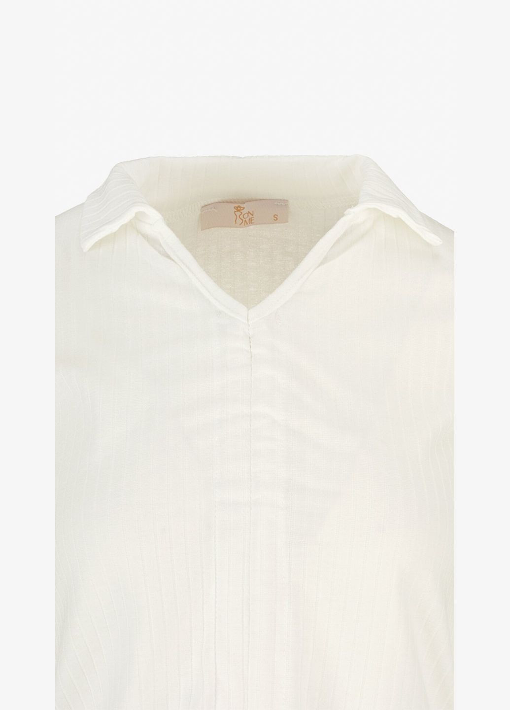 Белая женская футболка-поло однотонный женский 25084 белый shop (2000991000292) On me однотонная