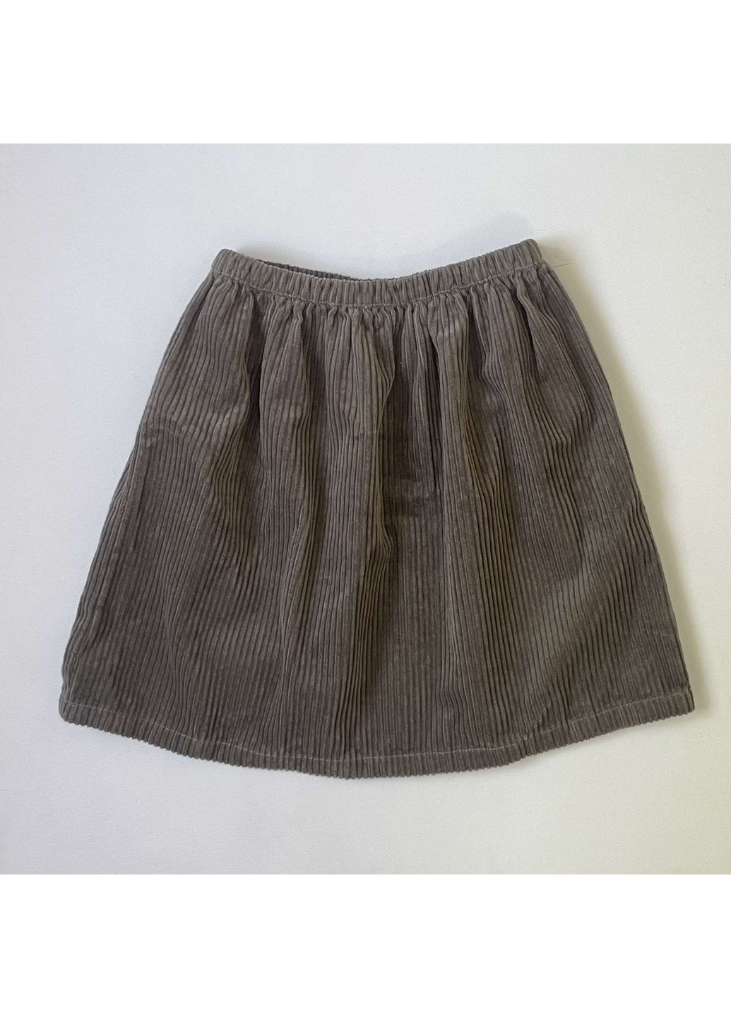 Серая повседневный однотонная юбка H&M