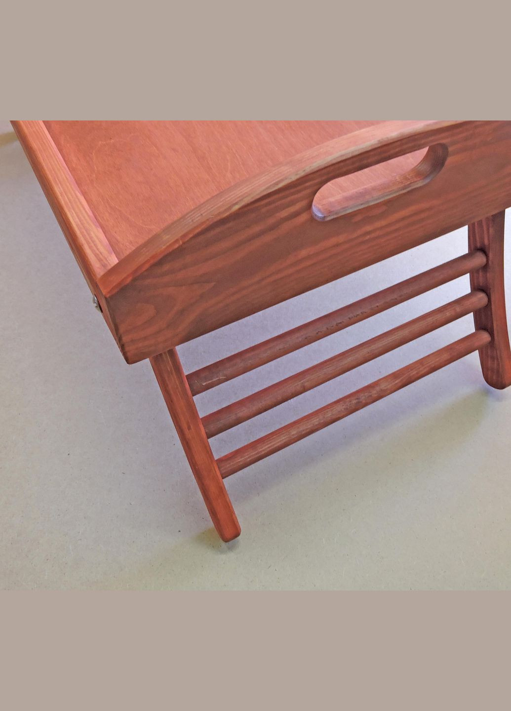 Столик-поднос для завтрака из дерева Калифорния коралл (СТП-001114) No Brand (327847146)