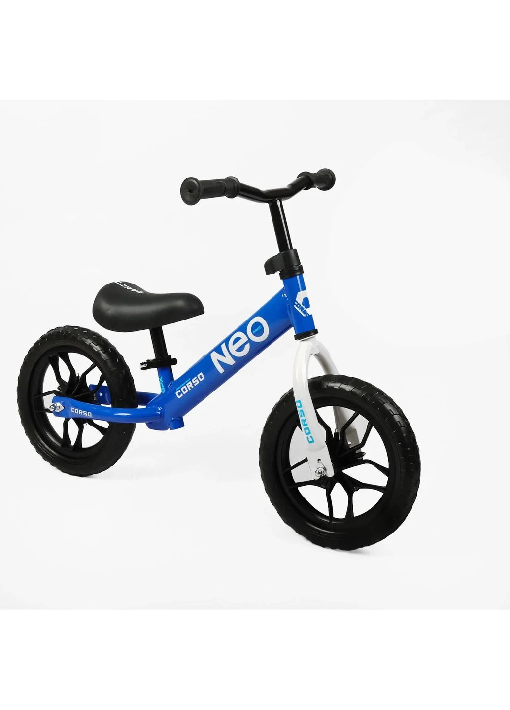 Детский велобег NEO EN-811 колеса 12" EVA со светом стальная рама. Blue (192239) Corso (383391094)