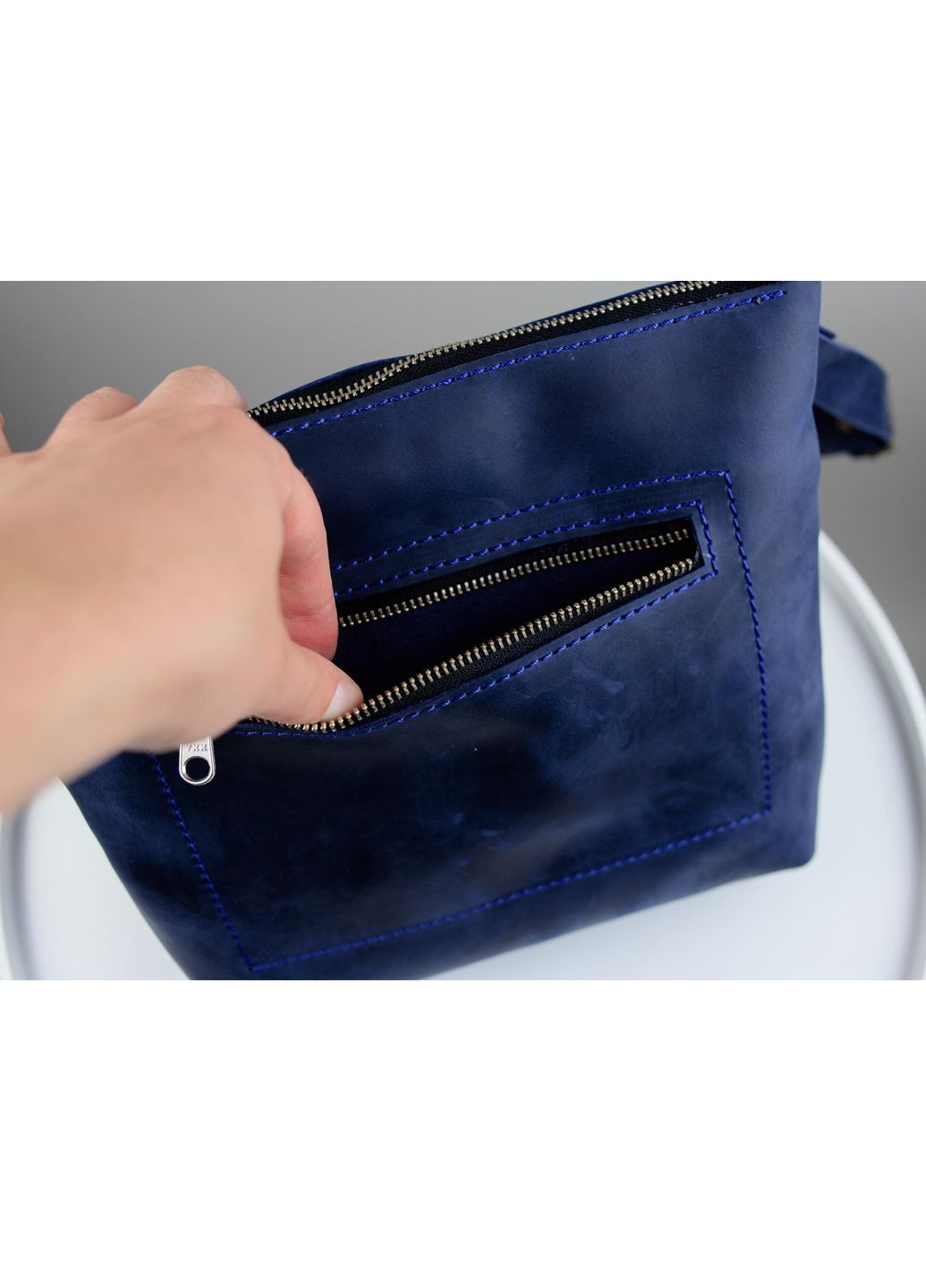 Шкіряна сумка-мессенджер через плече Vishnya (317574232)