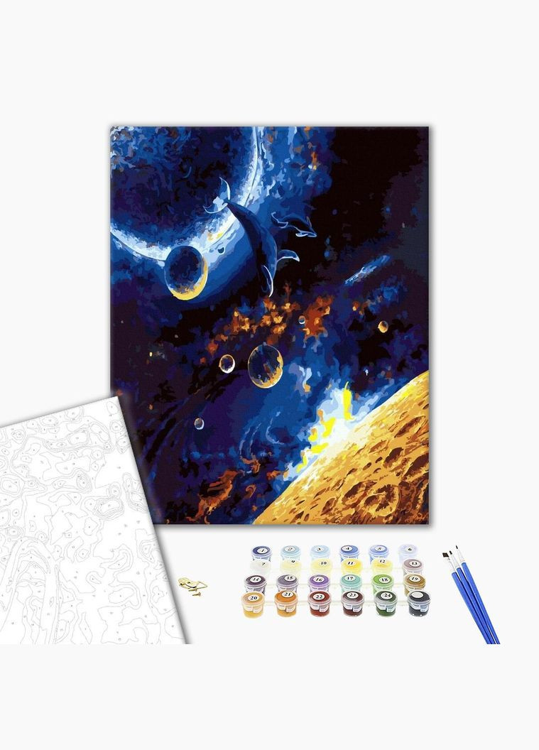 Картина по номерам Космос Космический дзен 40*50 Картины в цифрах красками Роспись по номерам Brushme (308988925)