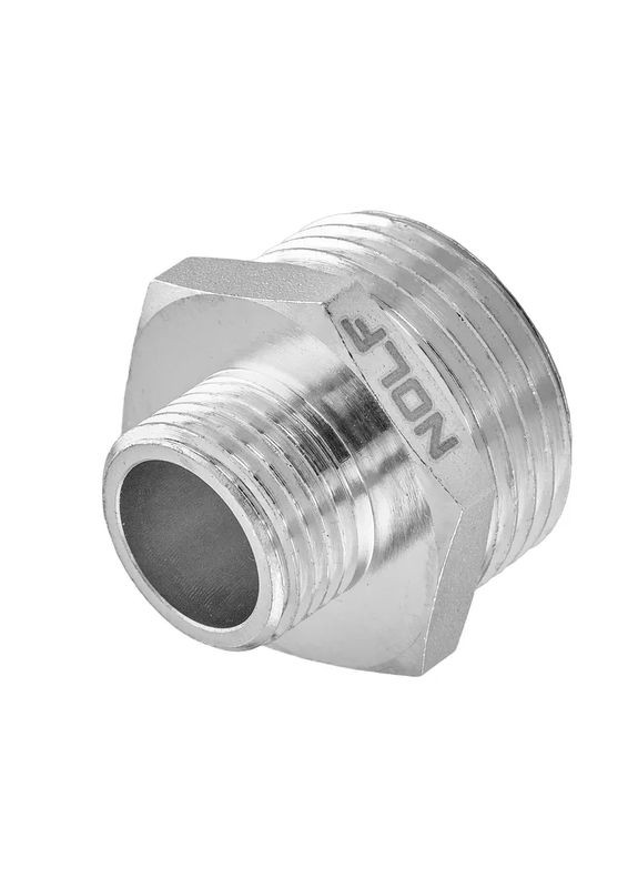 Ніпель редукційний NFC.N0406-N-1/2''x3/8" нікельований (NF3082) NOLF (371140711)