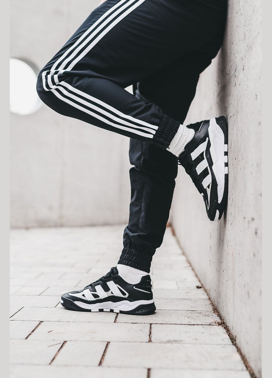 Белые кроссовки niteball black white No Brand