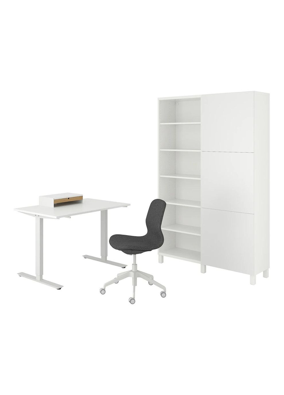 Поєднання стіл/шафа ІКЕА TROTTEN/LANGFJALL / BESTA/LAPPVIKEN (s99436588) IKEA (278406319)