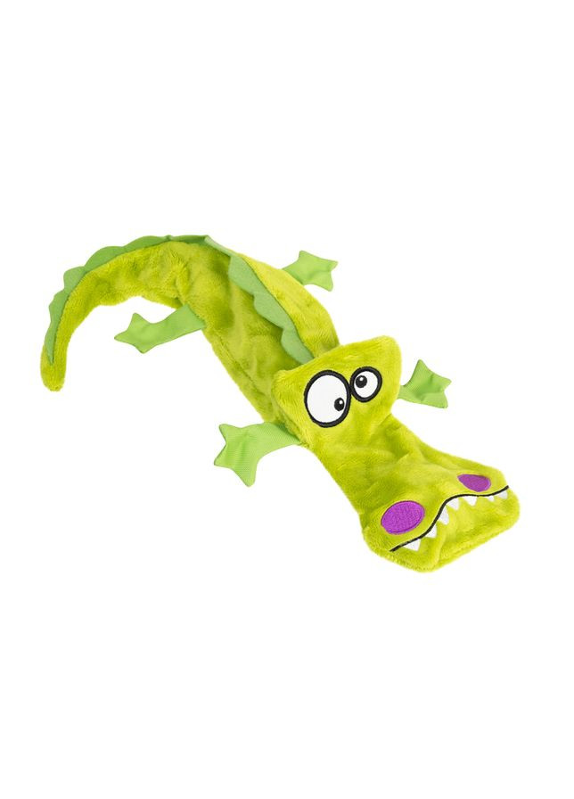Іграшка для собак Крокодил з 4-ма пищалками Plush Friendz, плюш, 38 см (4823089351179) GiGwi (350752243)