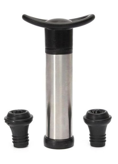 Помпа для вина Vacuum Wine Saver з 2 пробками вакуумний насос для закупорювання пляшки для зберігання напоїв Empire (368989838)