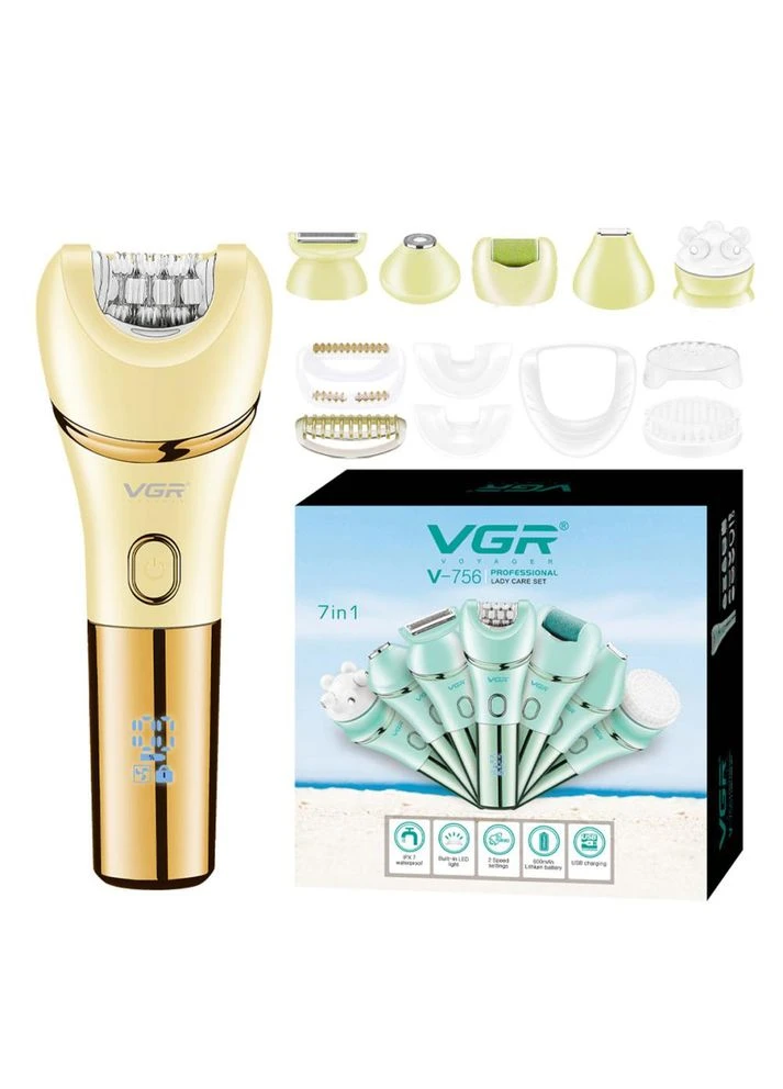Эпилятор VGR V-756 GOLD 7 в 1 No Brand (385230646)