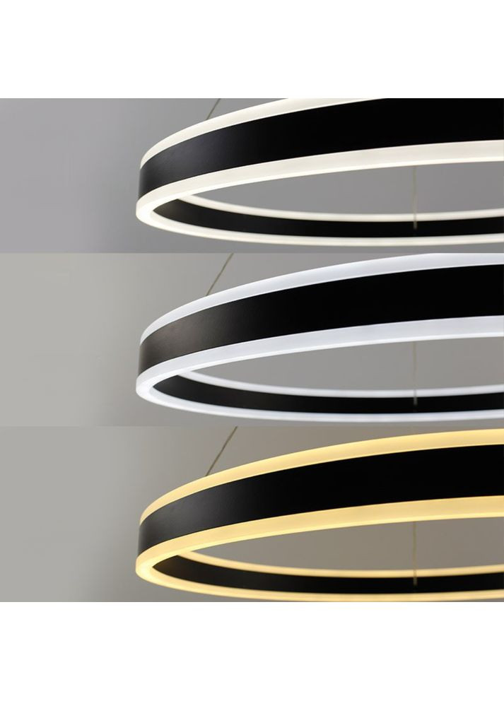 Управляемая светодиодная люстра STELLA 64W R-APP-400Х1200-BLACK/WHITE-220-IP20 ESLLSE (360880297)