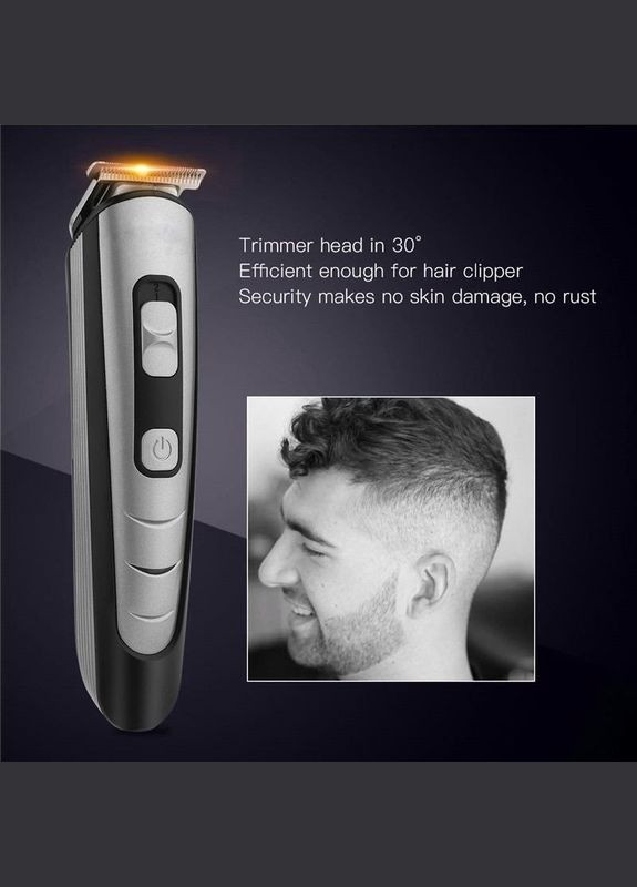 Професійна машинка тример універсальний для стриження волосся бороди та вусів акумуляторна GM-6113 Geemy (306716750)