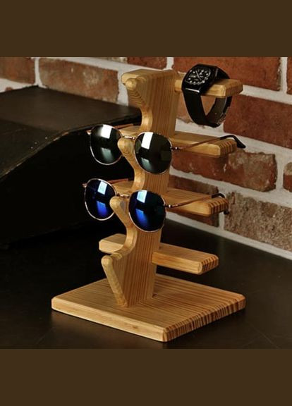 Органайзер для очков из дерева Валатри сиена (ОЧК-007105) No Brand (328077040)