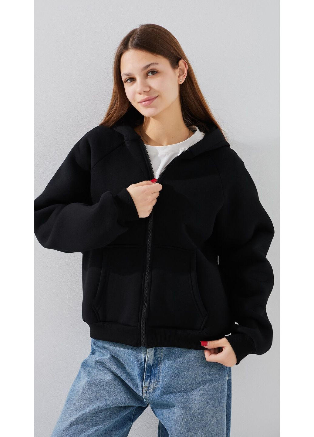 Толстовка однотонна жіноча WBC02436 shop (2000990791740) LAWA (316001358)