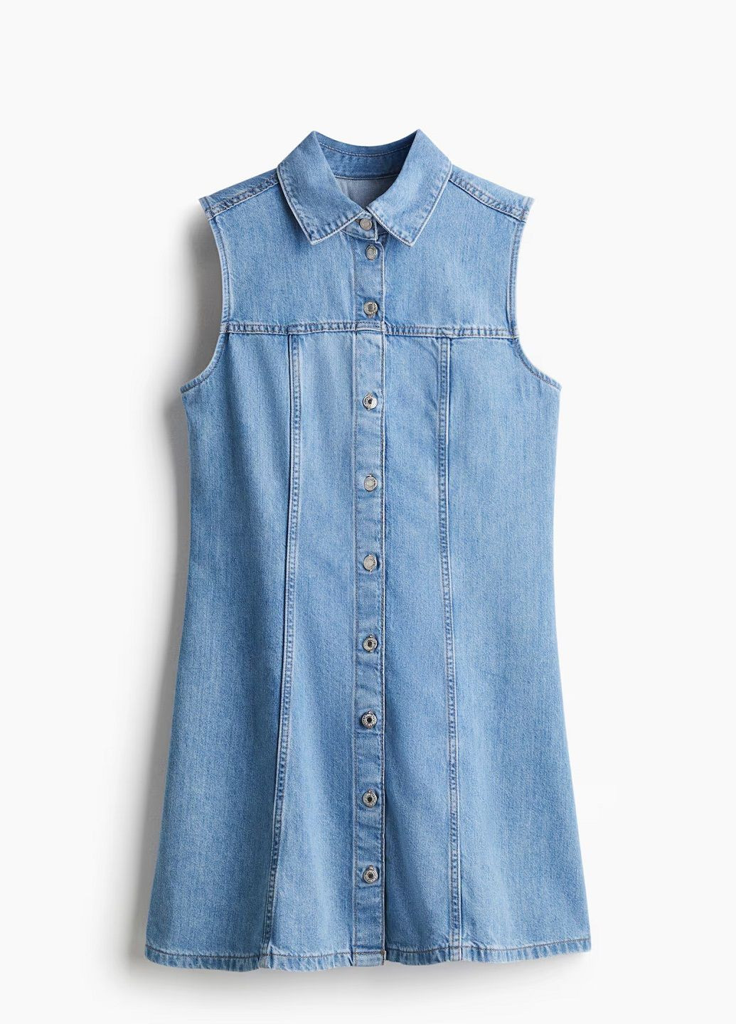 Синя джинсова сукня H&M однотонна