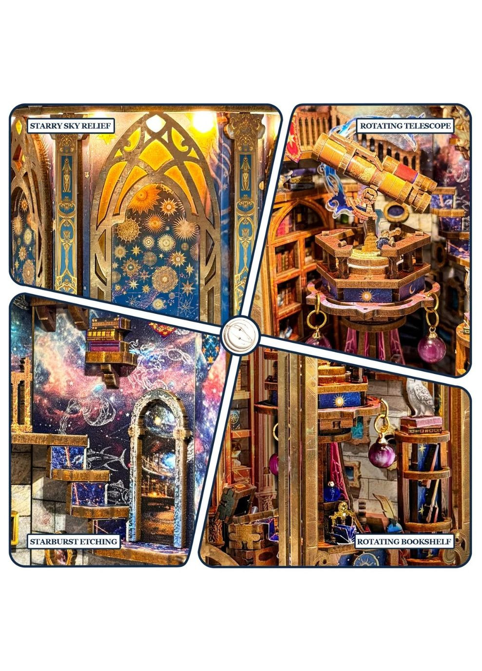 Бук Нук Ліхтар Галактики Інтер'єрний конструктор The Lantern of Galaxy DIY Book Nook Kit SQ-07 No Brand (365652874)