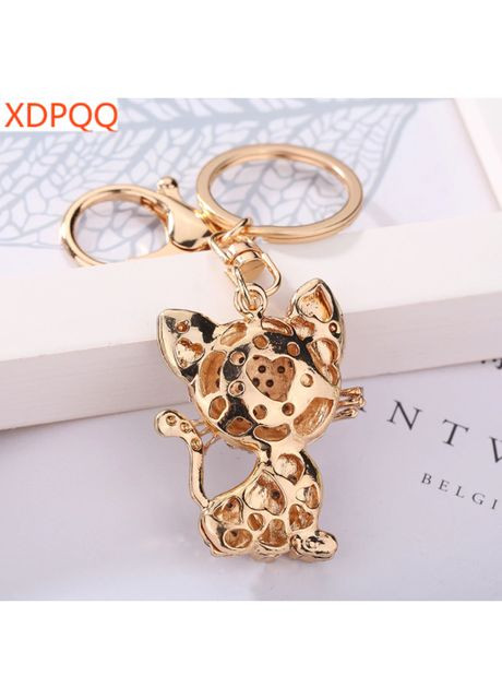 Креативний модний брелок-підвіска у формі Кошеняти з кристалами No Brand (281548085)