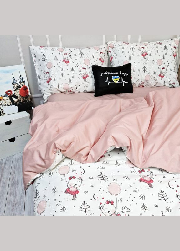 Постельное белье Пудровый шарик Ранфорс Подростковое на резинке MERISET (306740006)