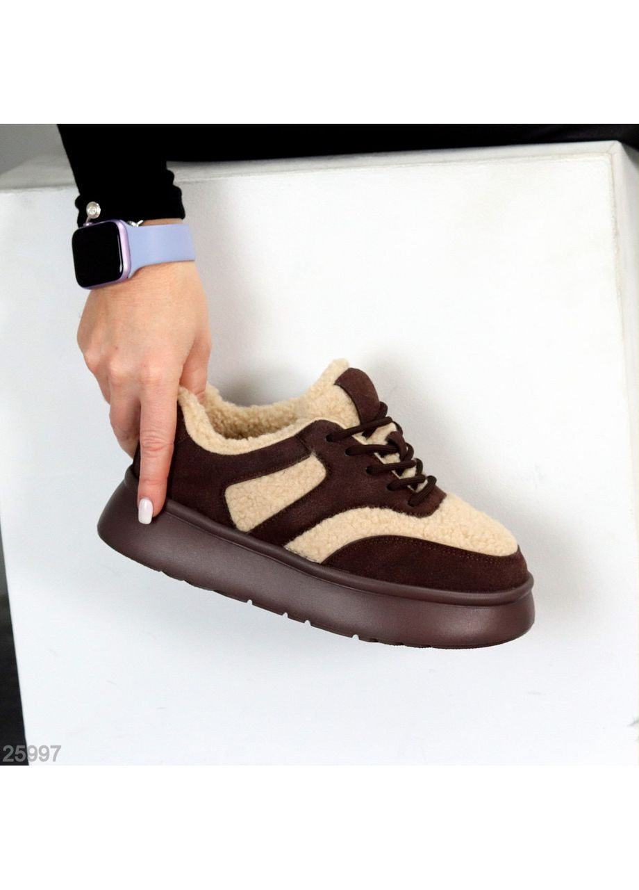 Зимові кросівки No Brand коричневі зими (370589468)