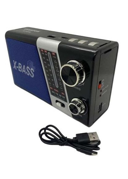 Аккумуляторный радиоприемник RT-816 с фонарем Bluetooth FM USB SD (1756375709) Everton (326033152)