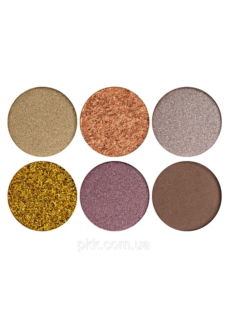 Палітра тіней для повік Color Fusion 24 відтінки № В Блискітки/золоті/коричневі/сірі (D3180) DoDo Girl (300676774)