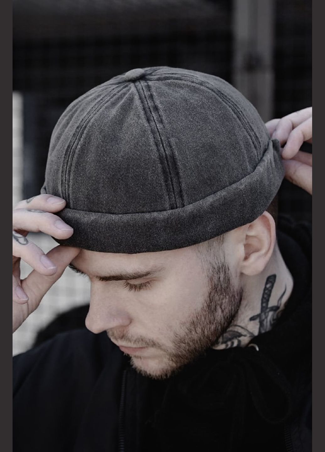 Кепка Докер Класичний (Однотонний, міні біні, безкозирка) без козирка Чорний, Унісекс WUKE One size No Brand (334674050)