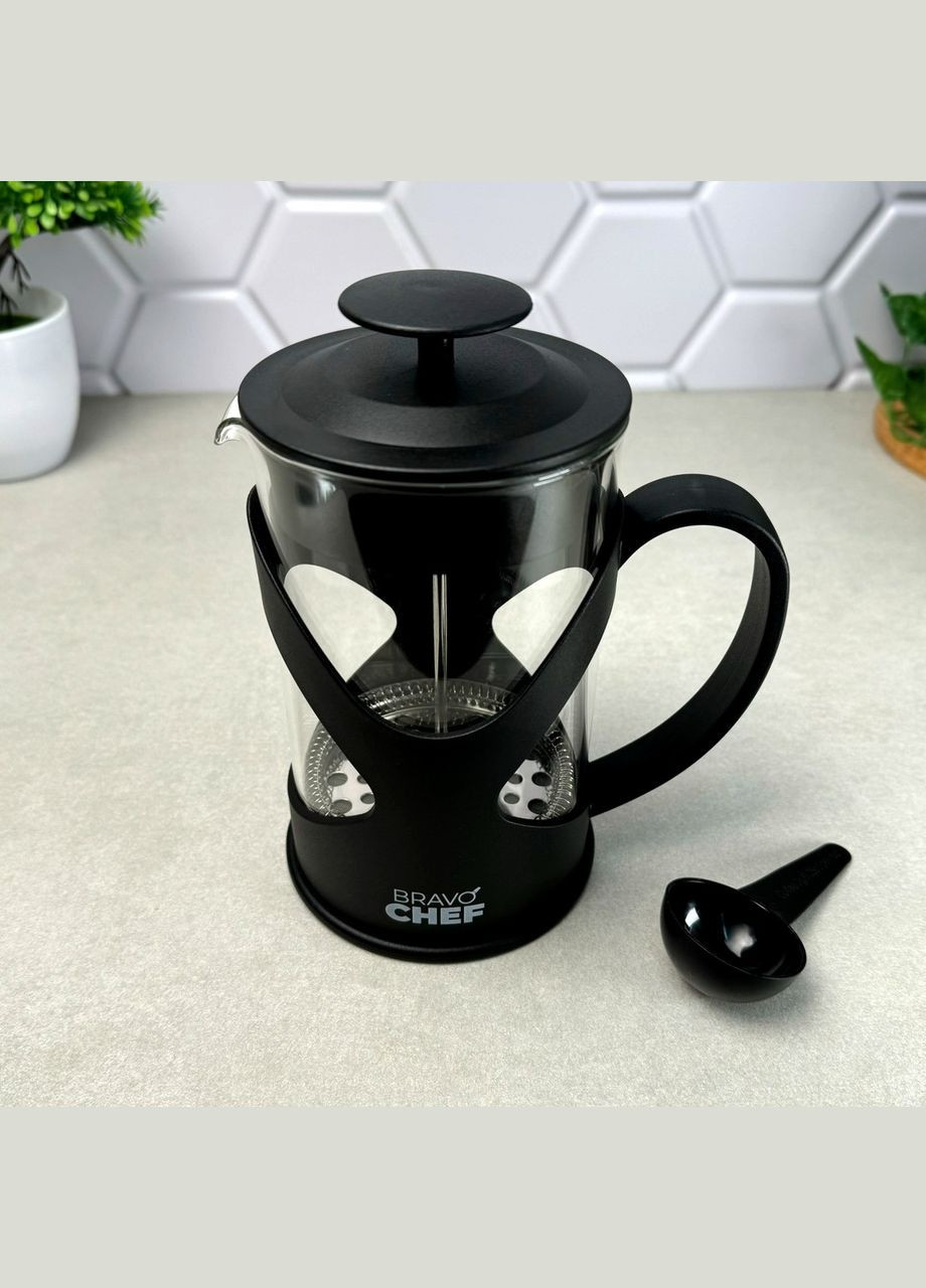 Заварник френчпресс 1 л+мерная ложка для кофе Bravo (303209624)