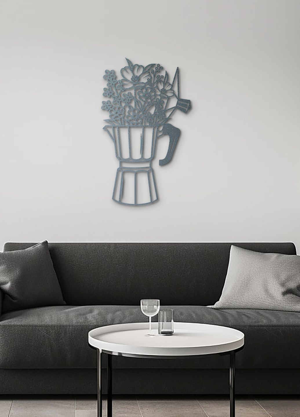 Сучасна картина на кухню, декоративне панно з дерева "Арома кава", оригінальний подарунок 80х48 см Woodyard (292013190)