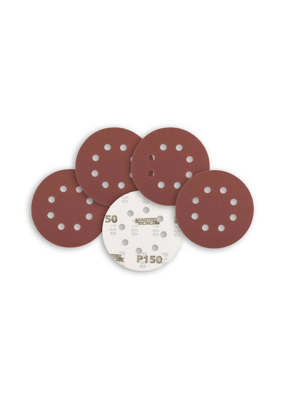 Коло шліфувальне на липучці GM з 8 отворами 125 мм зерно 150 5 шт (08-2515-H) Mastertool (322705263)