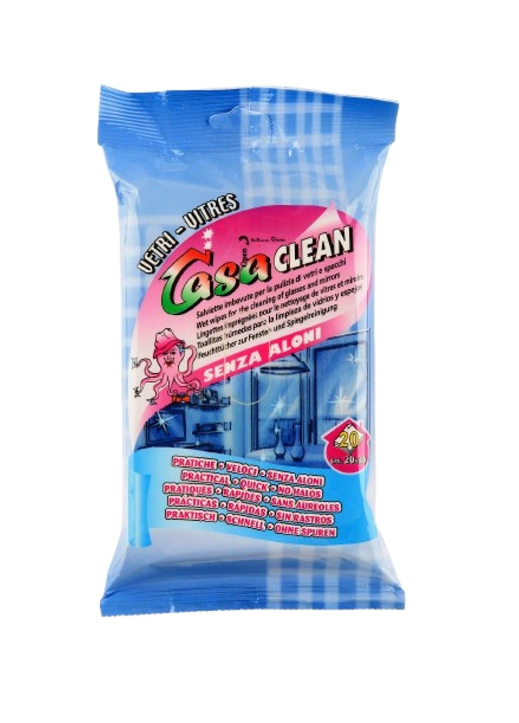 Glasses Влажные салфетки для очистки стекла и зеркал Casa Clean (322238903)