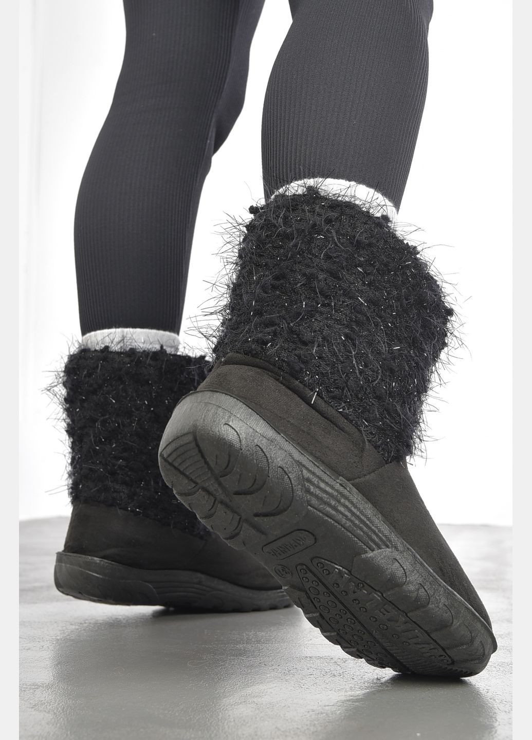 Уггі жіночі чорного кольору штучна замша Let's Shop (305573057)