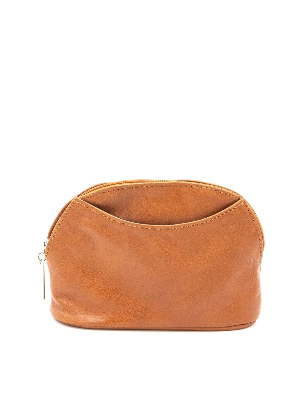 жіноча на блискавці шкіряна коричнева на блискавці 1246 4778 ARTiS Bags Косметичка (328083025)