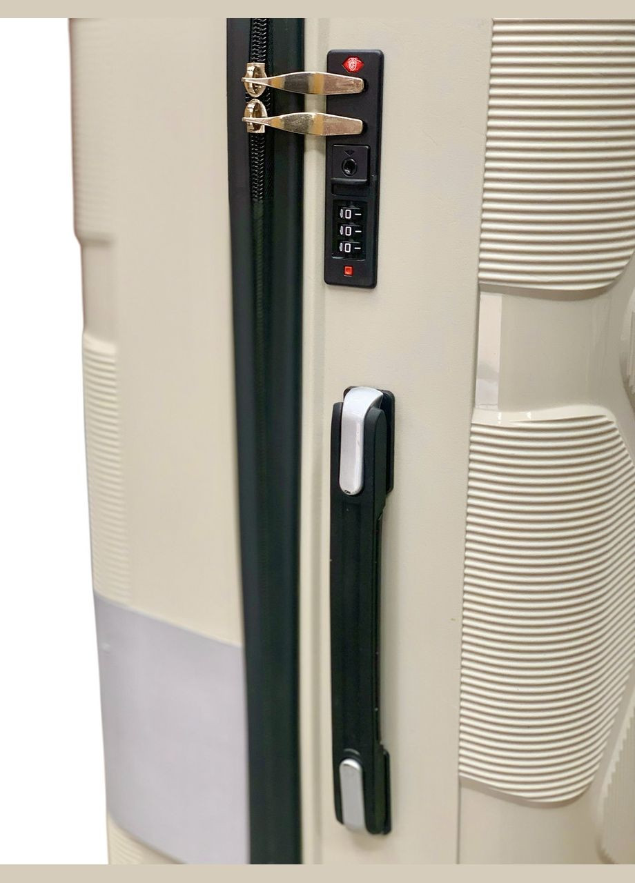 Чемодан Турция (L) Полипропилен На 4-х Двойных Колесах 120л PP005-L Светло Gedox (335032923)