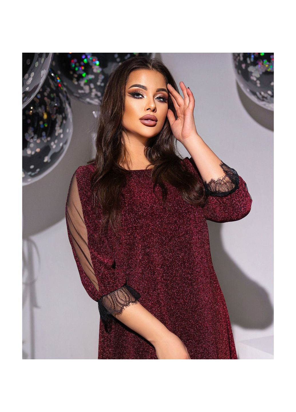 Темно-вишнева сукня Liton