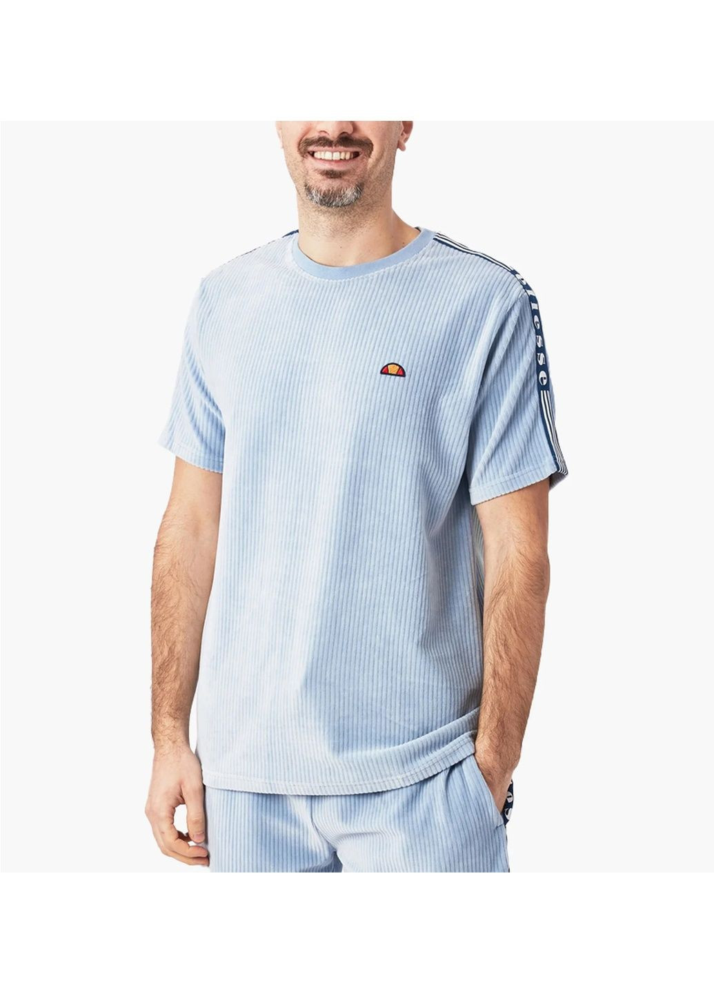 Блакитна футболка чоловіча madori tee light blue shr18179-426 Ellesse