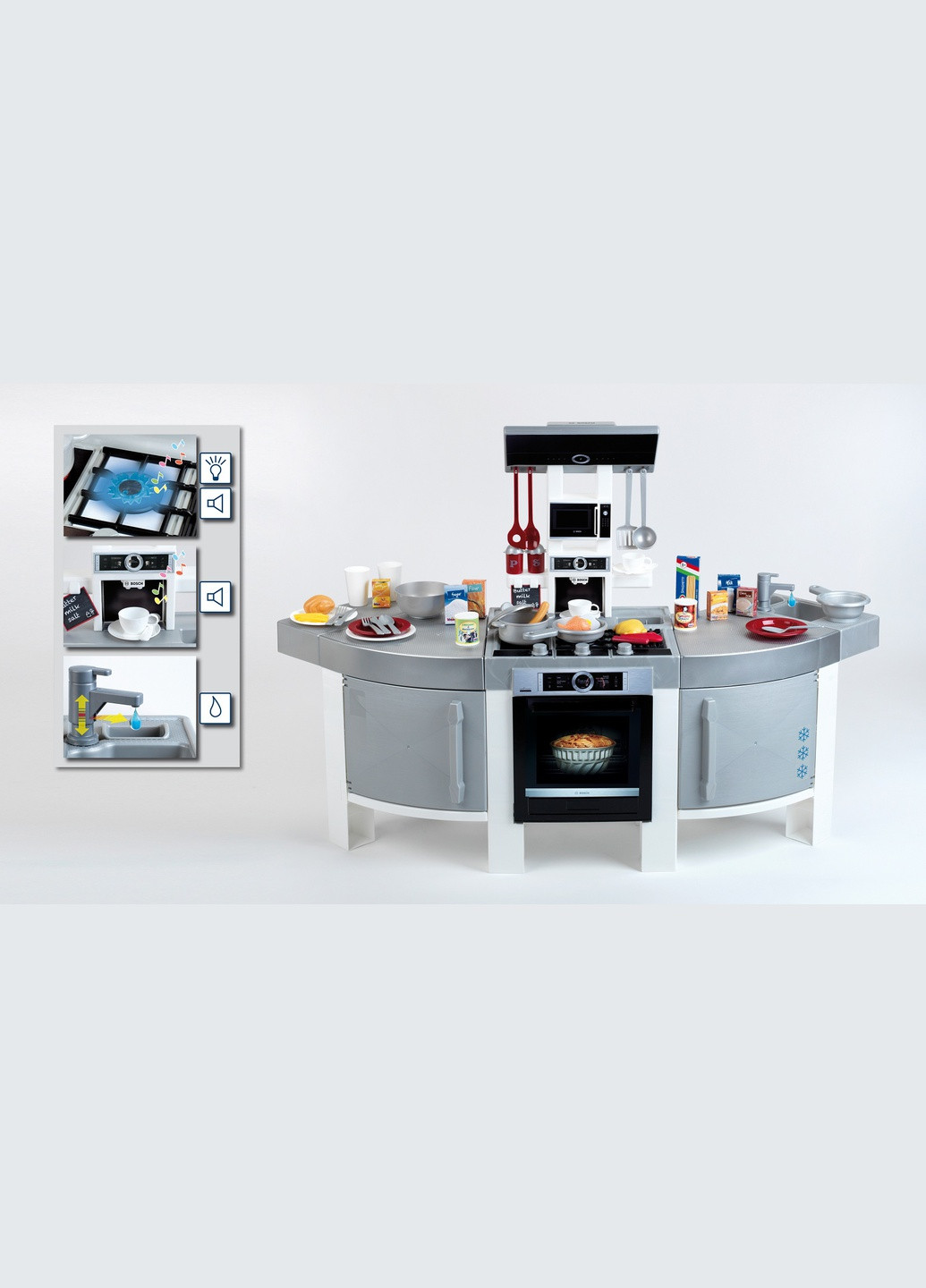 Іграшкова дитяча кухня JUMBO Klein з набором аксесуарів 7156 (9015) Bosch (295037281)