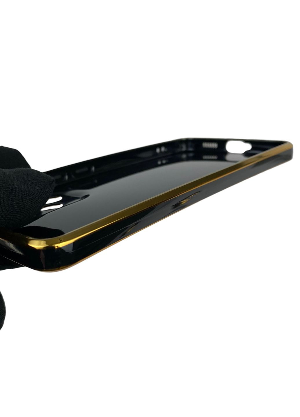 Чехол для Galaxy A53 5G SM-A536E с кольцом-подставкой с золотой окантовкой на самсунг а53 черный gs1 Samsung (366235901)