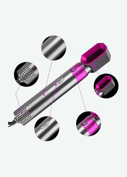 Фен побутовий для волосся 5 в 1, Функціональний професійний фен, Фени для YI-395 сушіння волосся No Brand (351486109)