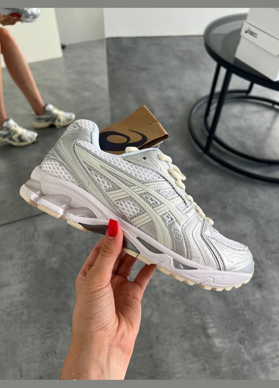 Жіночі кросівки Asics Gel-Kayano 14 white Silver No Brand срібні літо (329687942)