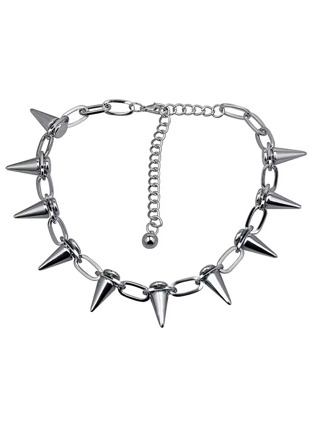 Чокер цепочка на шею "Шипы" (Браслет, 3 в 1) Унисекс No Brand (320777085)