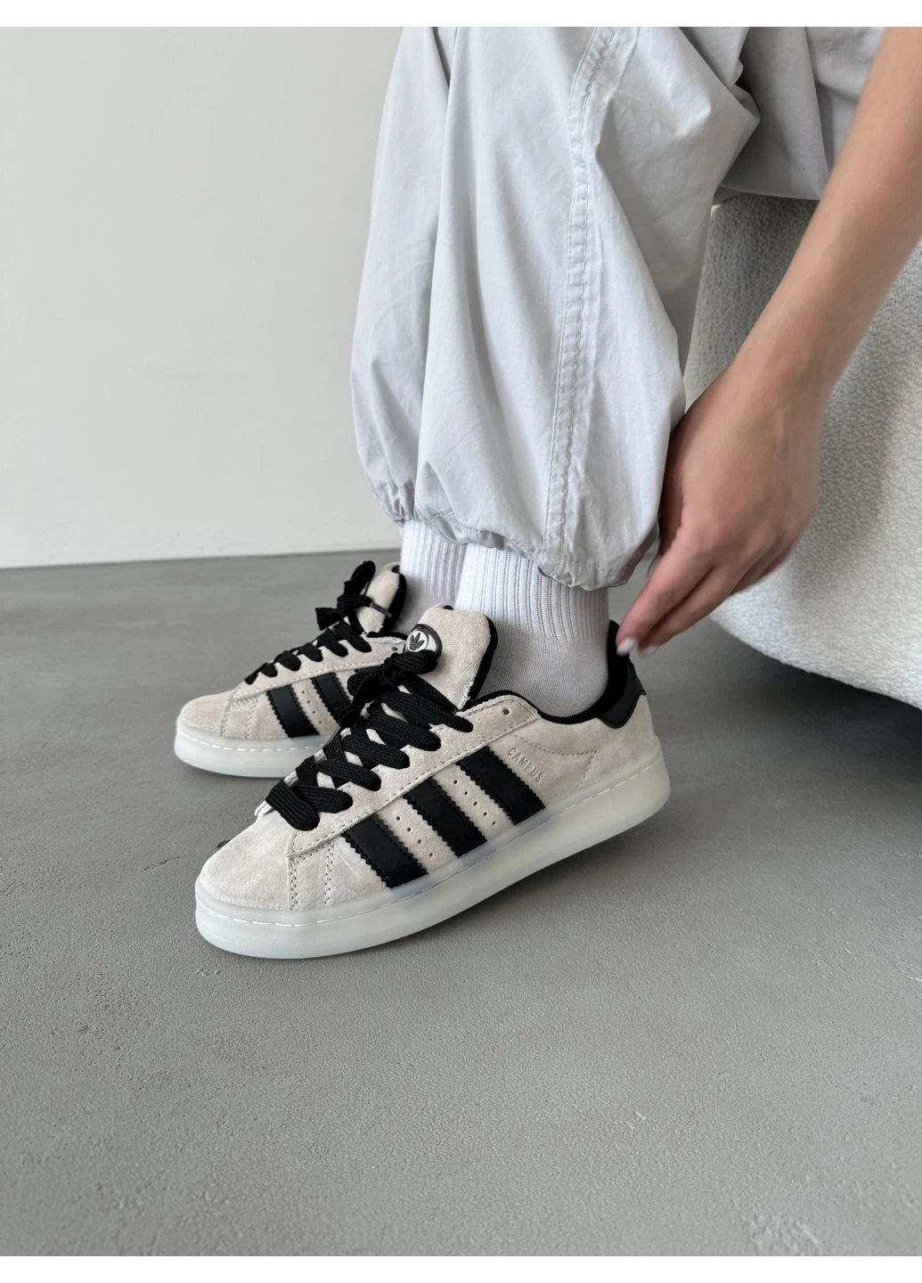 Чорні кросівки чоловічі adidas campus 00s aluminium/core black адідас кампус чорні демісезон No Brand