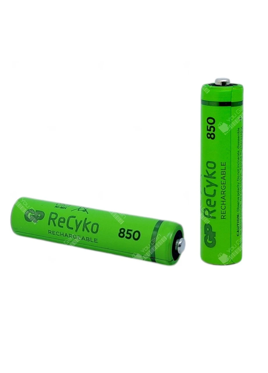 Аккумуляторы ReCyko 850 мАч NiMH AAA (HR03) (упаковка 4 штуки) GP (381925711)