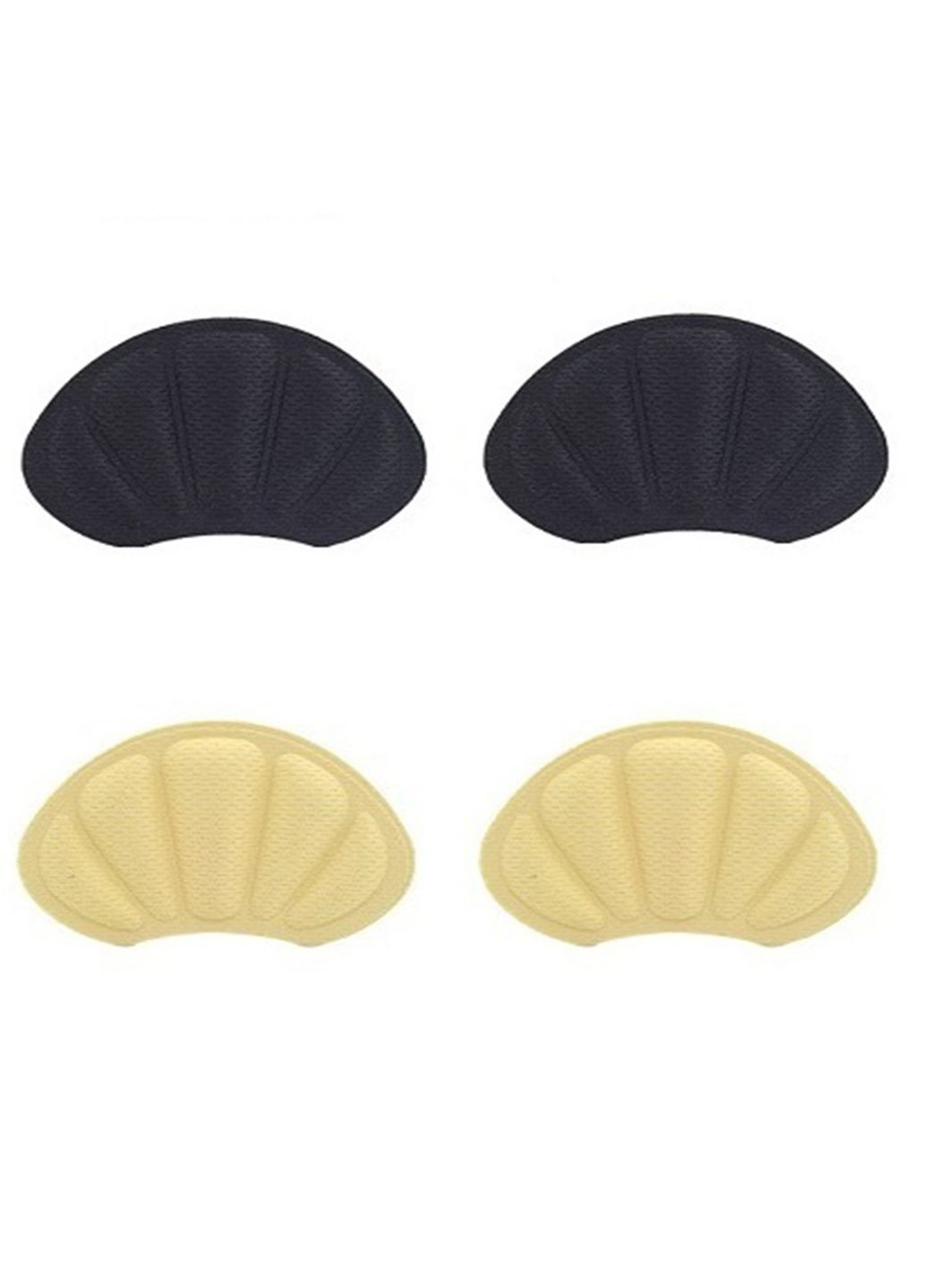 Вкладыши на задник для реставрации пятки или уменьшения размера обуви 2 пары черные и беж 7мм No Brand (314710333)