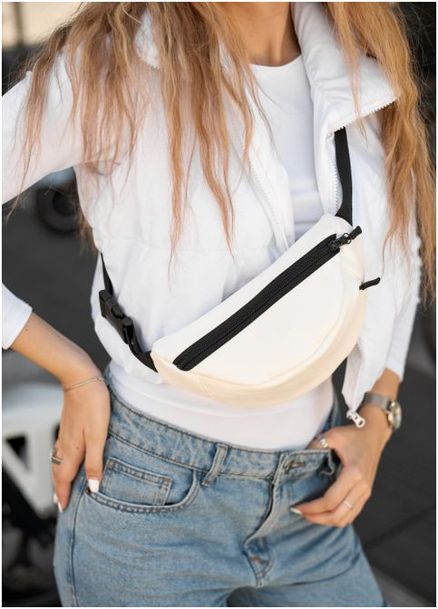 Сумка на пояс бананка Marina MSG белая (SKU_85151008-VS) Sambag (302450224)