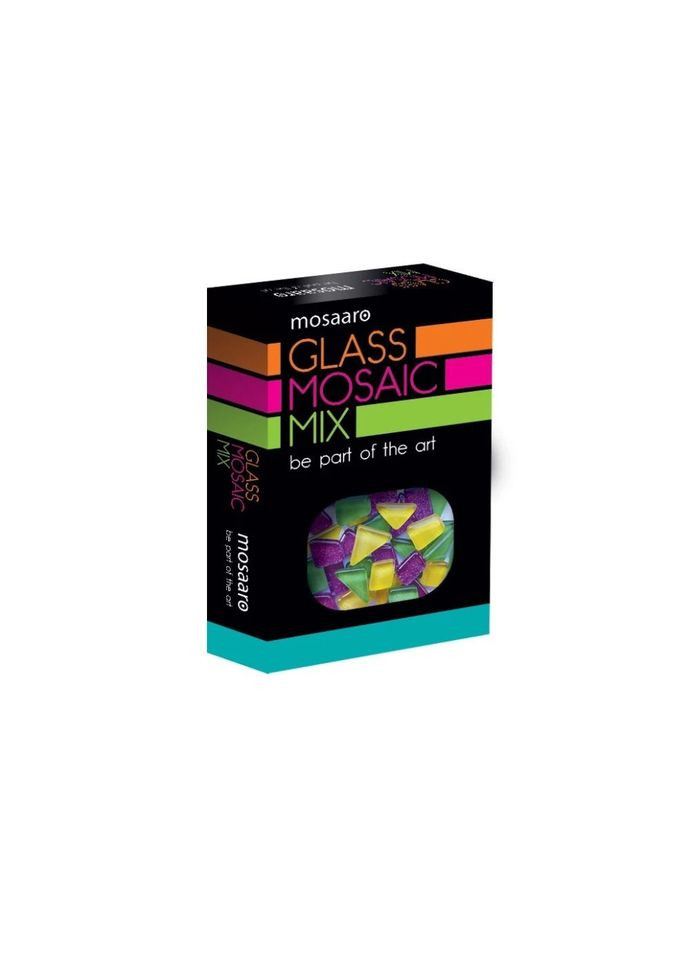 Дитячий набір для творчості "Мозаїчний мікс" MA5002 зелений, жовтий, фіолетовий з глітером Mosaaro (367185379)