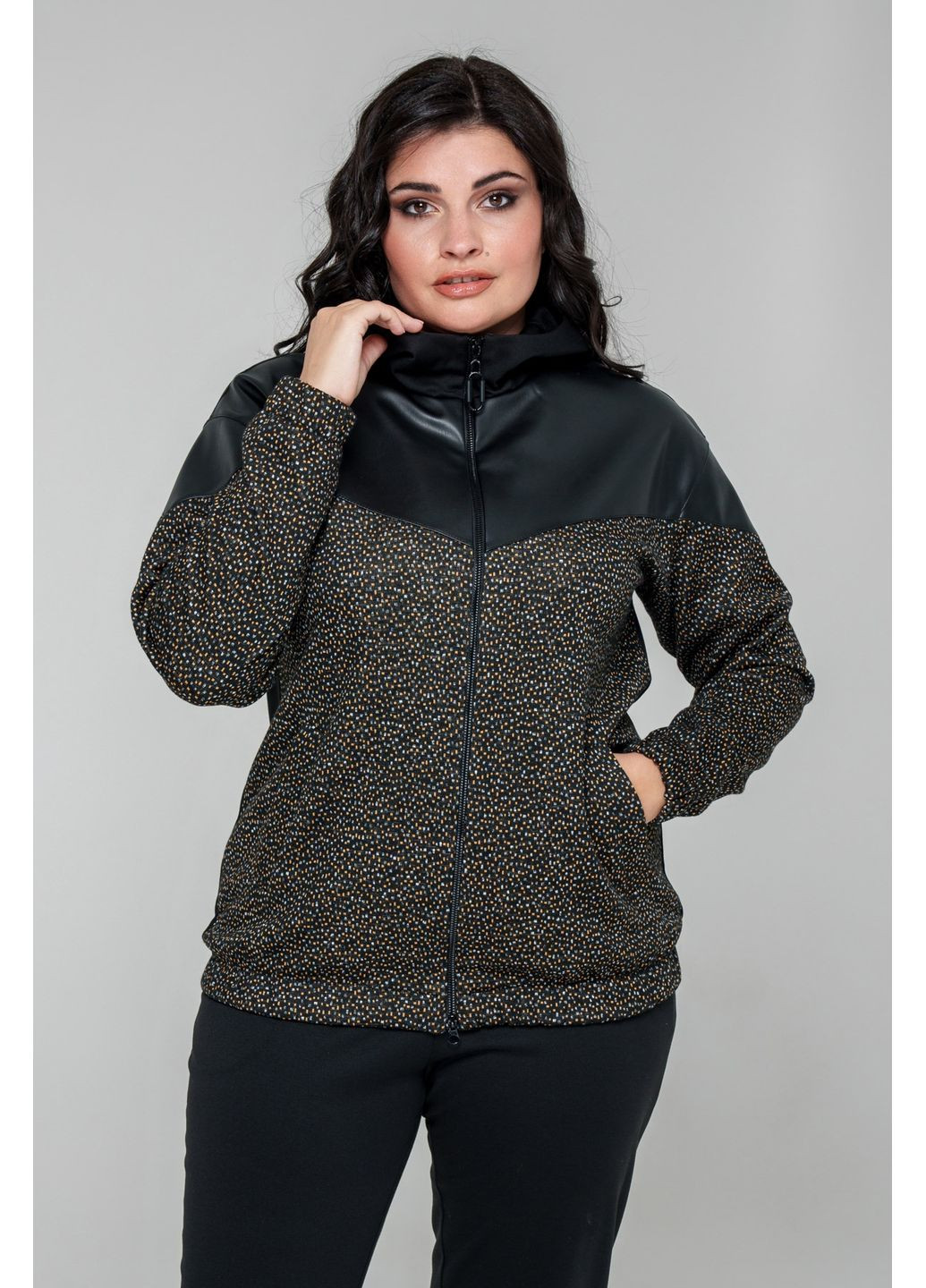 Жовта демісезонна кофта з капюшоном на блискавці all posa (ap101690p) A'll Posa