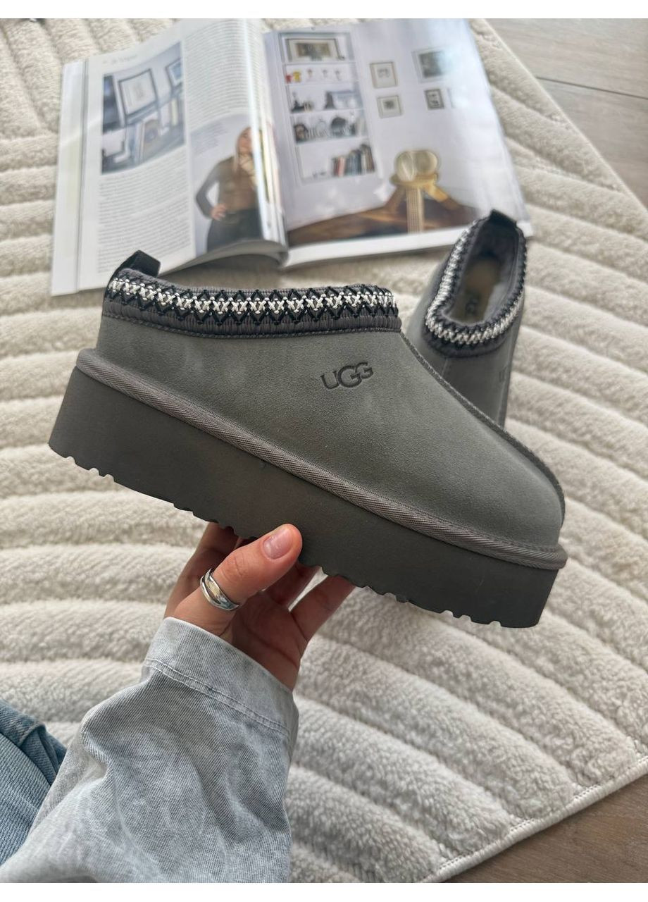 Уггі сірі зимові жіночі Таз UGG Tazz Platform Grey No Brand (367261492)