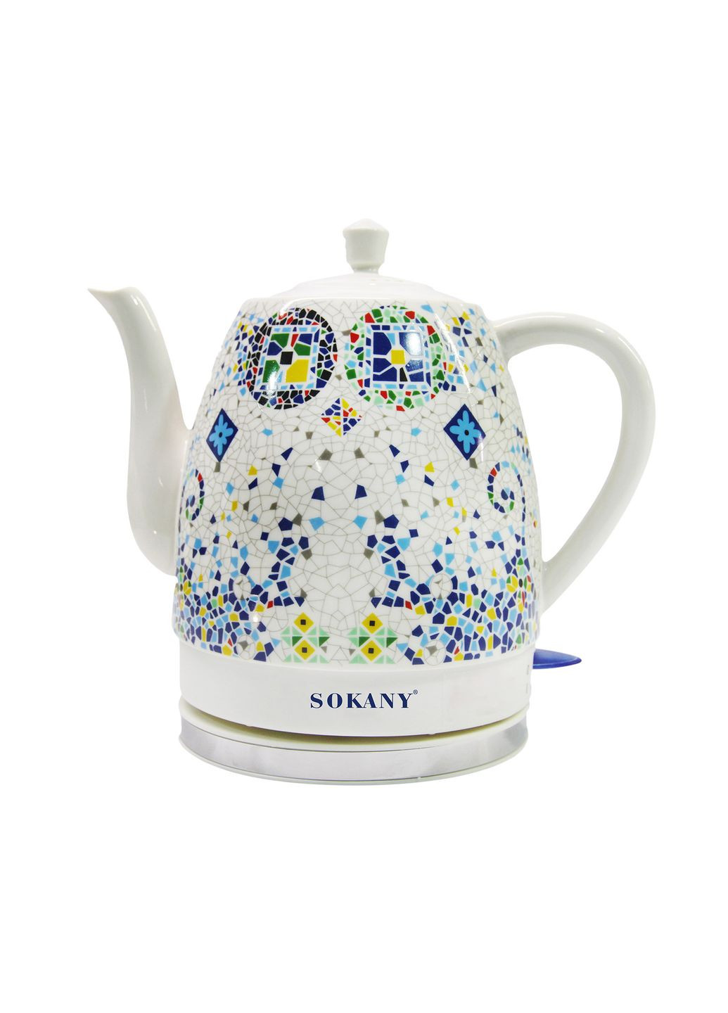 Електрочайник керамічний SK-09008 1.5л мозаїка Sokany (358885738)