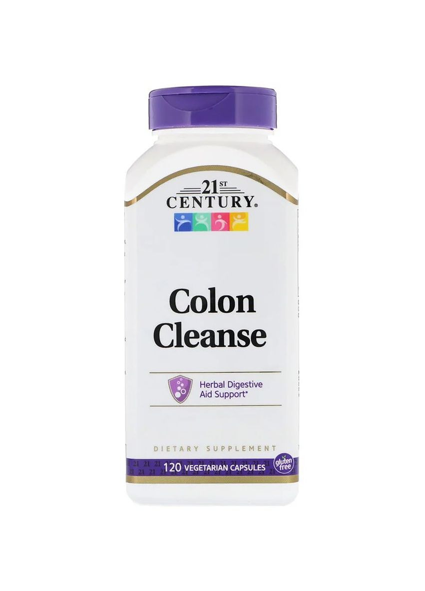 Очистка Кишечника, Colon cleanse, 120 вегетарианских капсул. 21st Century (326054438)