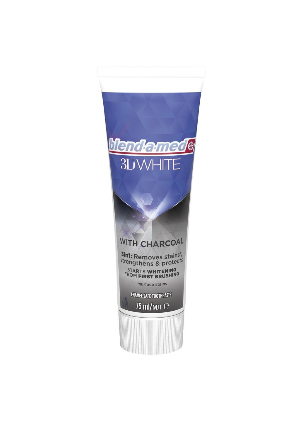 Зубная паста 3D White Уголь древесный 75 мл Blend-a-Med (304558966)